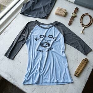 Koloa Medium grey and white T